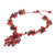 Multi-gemstone beaded pendant necklace 'Dazzling Bloom' - Floral Multi-Gemstone Beaded Pendant Necklace from Thailand (image 2e) thumbail
