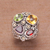 Gold accented multi-gemstone cocktail ring, 'Rainbow Palace' - Gold Accent Multi-Gemstone Cocktail Ring from Bali (image 2b) thumbail