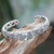 brazalete de prasiolita - Brazalete de Plata de Ley y Prasiolita con Bisagra
