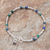 Azure-malachite beaded bracelet, 'Antique Hill Tribe' - Hill Tribe Azure-Malachite Beaded Bracelet from Thailand (image 2d) thumbail