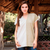 Cotton tunic, 'Duality' - Artisan Handwoven Two-Tone Cotton Tunic from India (image 2b) thumbail