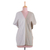 Cotton tunic, 'Duality' - Artisan Handwoven Two-Tone Cotton Tunic from India (image 2d) thumbail
