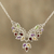 Multi-gemstone pendant necklace, 'Nature's Dazzle' - Multi-Gemstone Pendant Necklace from India