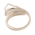 Cultured pearl wrap ring, 'Lily Twins' - Lily Flower Cultured Pearl Wrap Ring from India (image 2d) thumbail