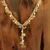 Citrine Y necklace, 'Jaipur Princess' - Citrine Y necklace