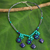 Lapislazuli-Perlenkette - Halskette mit gefärbten Calcit-Lapislazuli-Perlen aus Thailand