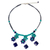 Lapislazuli-Perlenkette - Halskette mit gefärbten Calcit-Lapislazuli-Perlen aus Thailand
