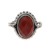 Carnelian cocktail ring, 'Sun Afire' - Carnelian Ring Artisan Crafted Sterling Silver Jewelry