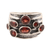 Garnet multi-stone ring, 'Scarlet Passion' - Faceted Garnet Multi-Stone Ring from India