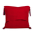 Cotton cushion cover, 'Diamond Dream' - Red Cotton Hand Woven Colorful Diamond Motif Cushion Cover