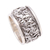 Sterling silver band ring, 'Stylish Contours' - Contoured Sterling Silver Band Ring from Bali