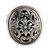 Sterling silver flower ring, 'Forest Blossom' - Floral Sterling Silver Signet Ring