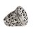 Sterling silver flower ring, 'Forest Blossom' - Floral Sterling Silver Signet Ring