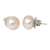 Cultured pearl button earrings, 'Dawn Serenade' - Hand Made Pearl Earrings