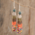 Jade and ceramic bead earrings, 'Traditions' - Natural Jade and Ceramic Beaded Waterfall Earrings (image 2) thumbail