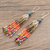 Jade and ceramic bead earrings, 'Traditions' - Natural Jade and Ceramic Beaded Waterfall Earrings (image 2b) thumbail