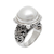 Cultured pearl cocktail ring, 'Graceful Moon' - Cultured Mabe Pearl Cocktail Ring