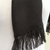 100% alpaca scarf, 'Elegant Ebony' - Black Hand Made Finest Alpaca Wool Scarf (image 2c) thumbail