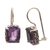 Amethyst drop earrings, 'Imagine' - Amethyst Drop Earrings Handmade in Indonesia (image 2d) thumbail
