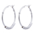 Sterling silver hoop earrings, 'In Motion' - Contemporary Handcrafted Sterling Silver Hoop Earrings (image 2b) thumbail