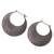 Sterling silver hoop earrings, 'Hypnotic Bali Moon' - Handmade Textured Sterling Hoop Earrings from Bali