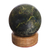 Serpentine sphere, 'Living Planet' - Handcrafted Serpentine Sphere Gemstone Sculpture (image 2a) thumbail