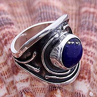 Lapis lazuli ring, 'Sacred Knowledge'