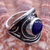 Lapis lazuli ring, 'Sacred Knowledge' - Artisan Crafted Modern Sterling Silver Lapis Lazuli Ring (image 2) thumbail