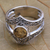 Citrine cocktail ring, 'Crown of Sunshine' - One Carat Citrine and Silver Cocktail Ring (image 2c) thumbail