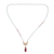 Jasper and serpentine pendant necklace, 'Glamorous Sunset' - Jasper and Serpentine Link Pendant Necklace from Thailand