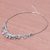 Sterling silver beaded pendant necklace, 'Nature's Miracle' - Sterling Silver Flower Motif Pendant Necklace from Thailand (image 2c) thumbail