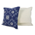 Cotton batik cushion covers, 'Indigo Palace' (pair) - Handmade Batik Cotton Cushion Covers in Indigo (Pair)