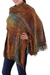 Rayon chenille shawl, 'Tropical Volcano' - Rayon Chenille Patterned Women's Shawl