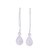 Rainbow moonstone dangle earrings, 'Trendy Luster' - Rainbow Moonstone and Sterling Silver Dangle Earrings thumbail