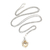 Amethyst harmony ball necklace, 'Angelic Guardian' - Silver and Amethyst Harmony Ball Necklace with Brass thumbail