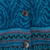 100% alpaca cardigan, 'Dreamy Blues' - Teal 100% Alpaca Wool Cardigan Sweater from Peru (image 2g) thumbail