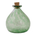 Handblown recycled glass jar, 'Verdant Potion' - Handblown Recycled Glass Jar from Mexico