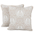 Cotton cushion covers, 'Divine Morning' (pair) - Embroidered Cotton Cushion Covers from India (Pair)