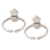 Garnet toe rings, 'Scarlet Drops' (pair) - Pair of Teardrop Garnet and 925 Silver Toe Rings from India