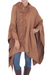 Alpaca blend reversible poncho, 'Heritage' - Hand Crafted Women's Alpaca Wool Patterned Poncho