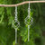 Sterling silver dangle earrings, 'Urban Geometry' - Artisan Crafted Sterling Silver Earrings Modern Design