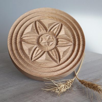 Wood cookie press, 'Sweet Traditions' - Hand Carved Beechwood Cookie Press from Armenia