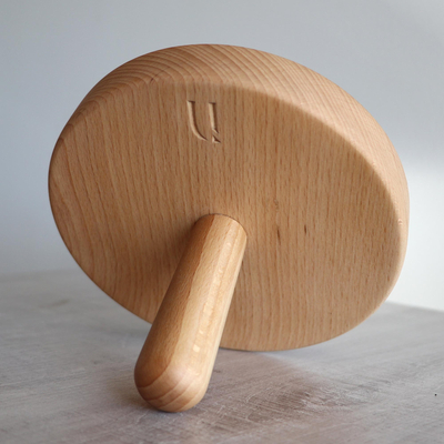 Wood cookie press, 'Sweet Traditions' - Hand Carved Beechwood Cookie Press from Armenia