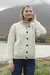 Irish merino wool cardigan, 'Connemara Comfort' - Irish Merino Wool Cable Knit Crew Neck Cardigan