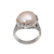 Cultured mabe pearl cocktail ring, 'Moonlight Bloom in White' - White Cultured Pearl Cocktail Ring from Bali thumbail