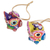 Ceramic ornaments, 'Wise Friends' (set of 4) - Hand-Painted Ceramic Owl Ornaments from Guatemala (Set of 4)