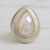 Gold plated quartz single-stone ring, 'Stunning Drop' - Drop-Shaped Gold Plated Quartz Single-Stone Ring