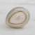 Gold plated quartz single-stone ring, 'Stunning Drop' - Drop-Shaped Gold Plated Quartz Single-Stone Ring