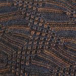 Men's 100% alpaca pullover, 'Warm Waves' - Azure and Sunrise Men's 100% Alpaca Pullover from Peru