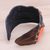 Leather cuff bracelet, 'Sundance' - Handcrafted Thai Leather Cuff Bracelet